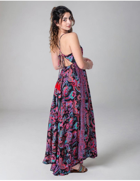 vestido-mujer-hippie-style-negro-burdeos