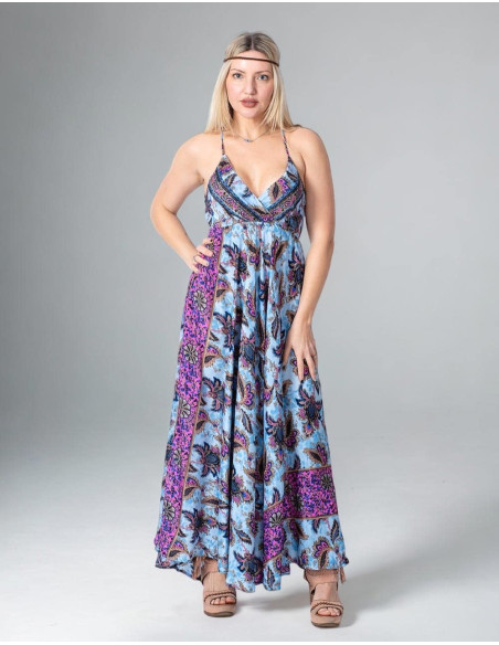Long Dress with Crisscross Back