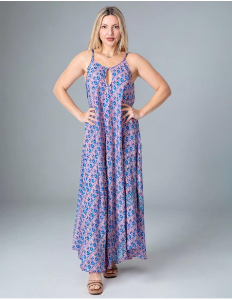 vestido-mujer-boho-rosa-estampado-azul