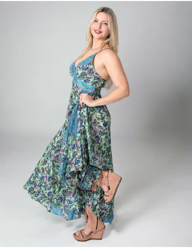 Paisley Print Long Dress