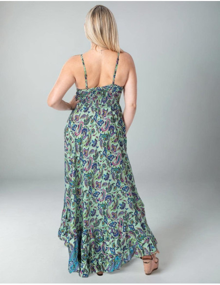 Paisley Print Long Dress