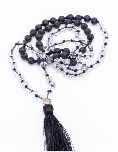 mala-tibetano-piedras-minerales-roca-volcanica-y-cuarzo-cristal