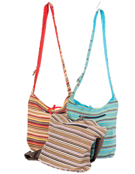 Striped Shoulder Bag