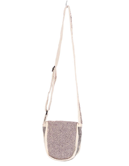 Exclusive Ethnic Fashion: Kimago Handcrafted Hemp Crossbody Bag with Unique Details