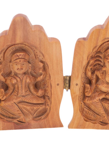 Hamsa Hand Statue with Ganesha and Lakshmi