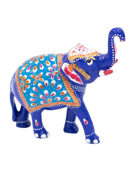 Colorful Metal Elephant Statue