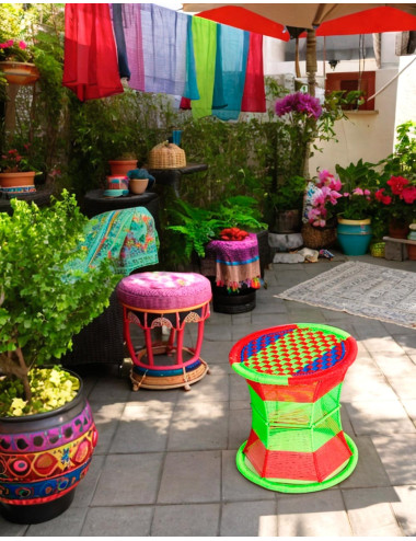 Unique Style Metal Stool Handmade in India - Comfortable...