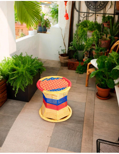 Taburete de Estilo Único Hecho a Mano en India |...