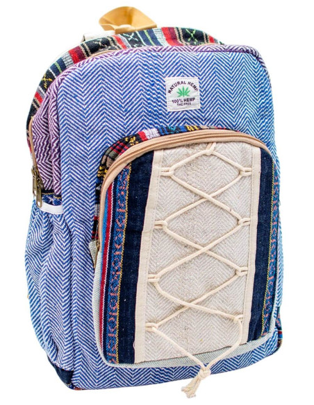 Unisex Ethnic Fashion: Kimago Hemp Backpack - Indian, Practical and Unique Craftsmanship