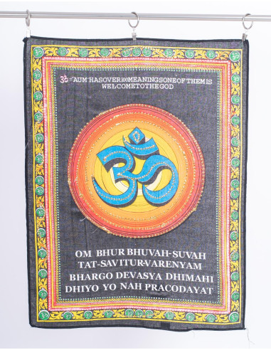 Authentic Indian Om Tapestry, Handcrafted and...