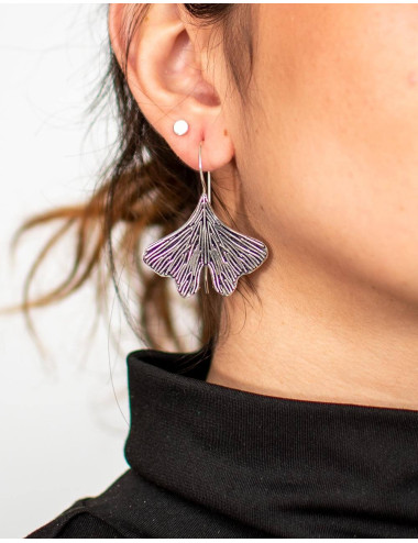Butterfly-Shaped Brass Earrings – Handmade by Kimago