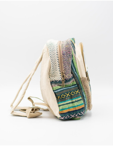 Exclusive Handmade Hemp Backpack - Unique in...