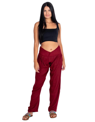 pantalon-mujer-burdeos-viscosa-comodo