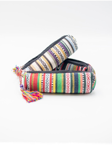 Kimago ethnic pencil case with zipper and...