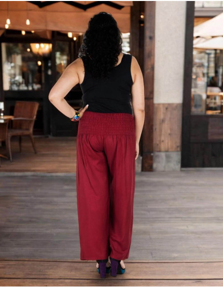 Pantalón recto tallas grandes Kimago en rayón
