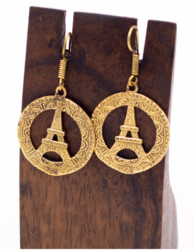 torre-eiffel-pendientes-dorados-plateados