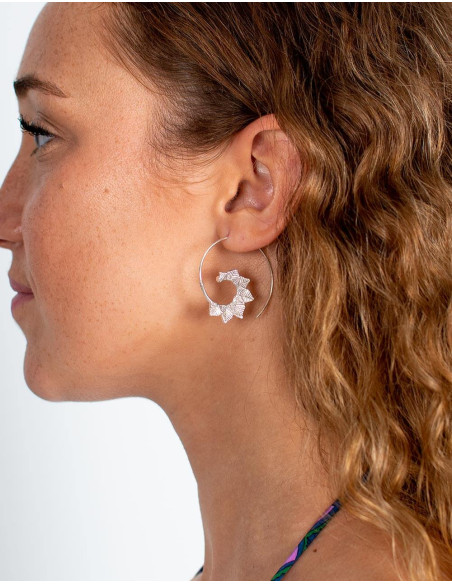 pendientes-plateados-artesanales-hojas-kimago