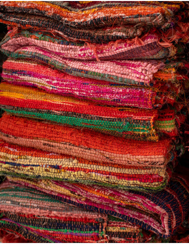 Large handmade Jarapa ethnic rug | Kimago