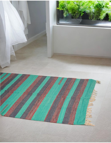 Handmade boho ethnic rug India | Kimago