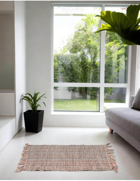 Handmade boho ethnic rug India | Kimago