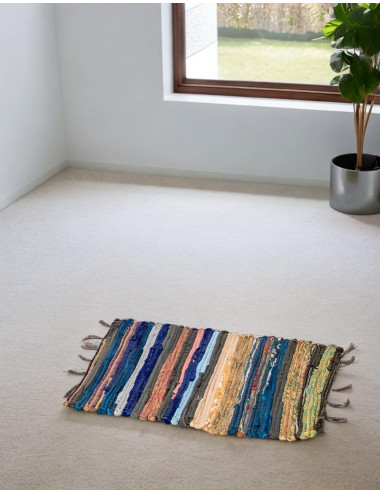 Alfombra étnica hippie artesanal multicolor | Kimago