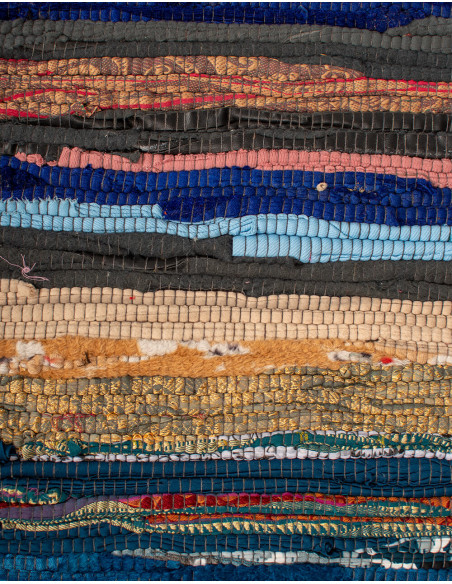 Alfombra étnica hippie artesanal multicolor | Kimago