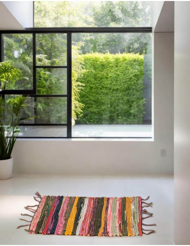 Alfombra étnica hippie artesanal multicolor |...