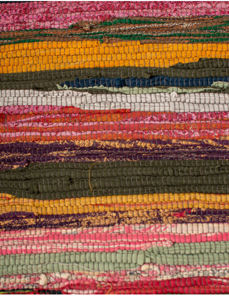 Multicolor handmade ethnic hippie rug | Kimago