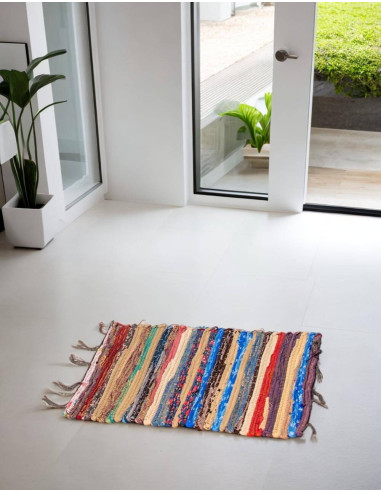 Multicolor handmade ethnic hippie rug | Kimago