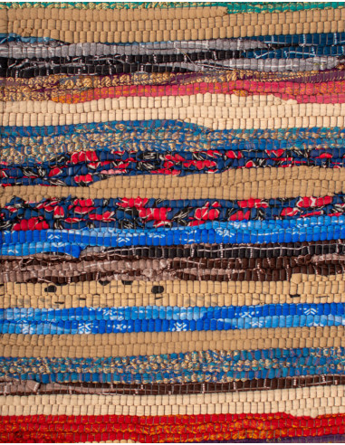 Multicolor handmade ethnic hippie rug | Kimago