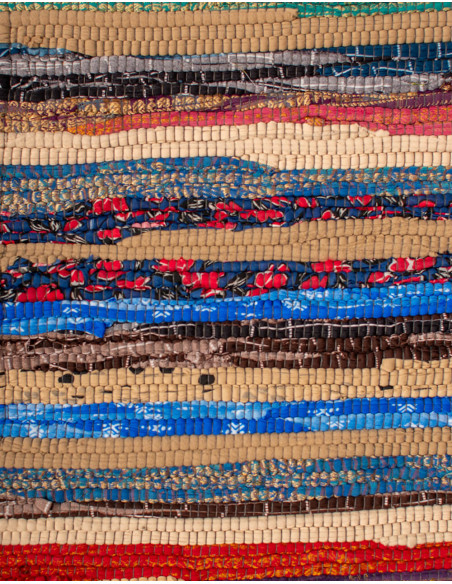 Alfombra étnica hippie artesanal multicolor | Kimago