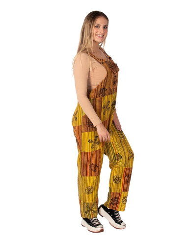 Handmade boho unisex patchwork jumpsuit | Kimago