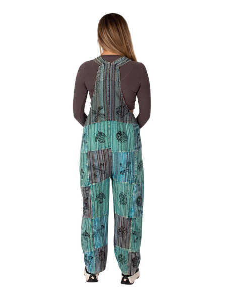 Light blue or green unisex boho jumpsuit | Kimago