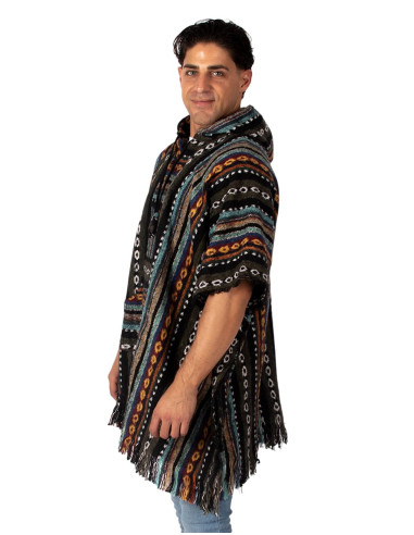 poncho-con-capucha-flecos-kimago