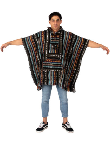 moda-etnica-poncho-algodon-india