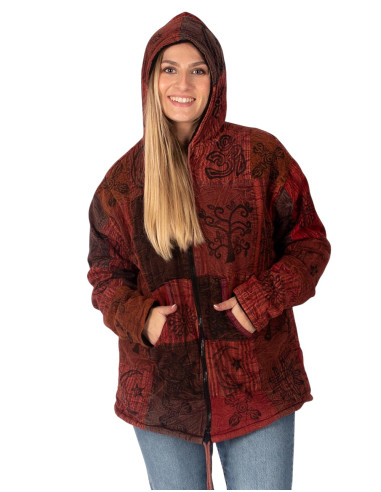 Unisex boho jacket with fleece lining | Kimago