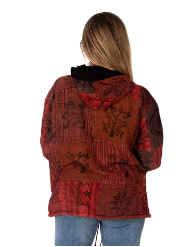 Unisex boho jacket with fleece lining | Kimago