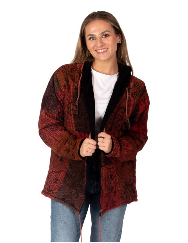 Unisex boho jacket with fleece lining | Kimago