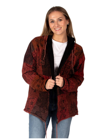Unisex boho jacket with fleece lining | Kimago