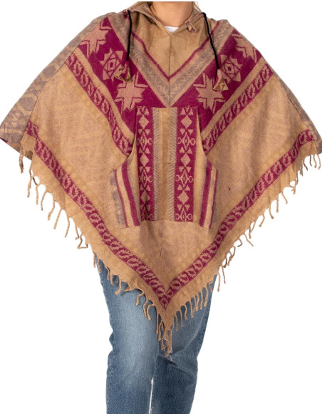 Unisex handmade cotton poncho | Kimago