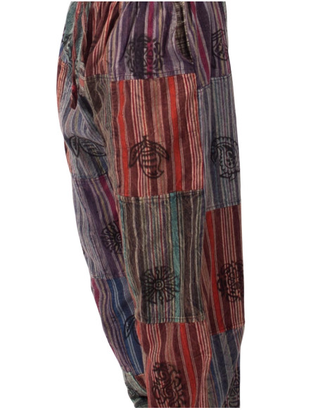 Kimago unisex patchwork harem pants in various colors