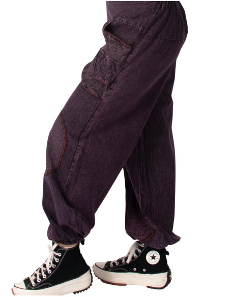pantalon-unisex-algodon-gastado-morado