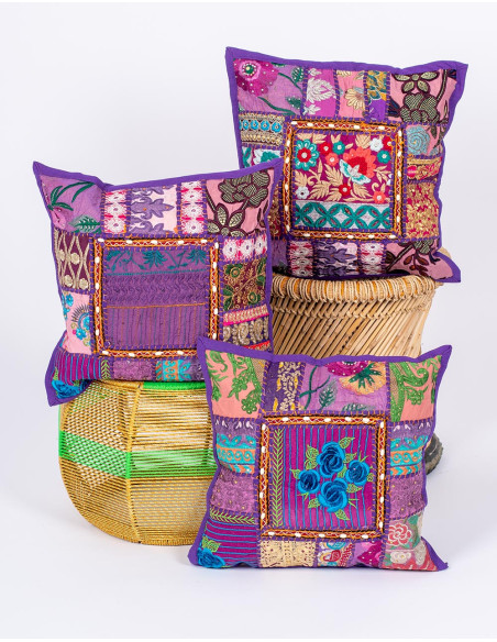 funda-cojin-morado-artesanal-india