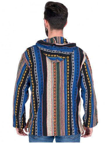 Sudadera boho étnica de algodón artesanal | Kimago