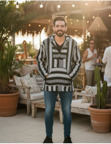 Handmade cotton ethnic boho sweatshirt | Kimago