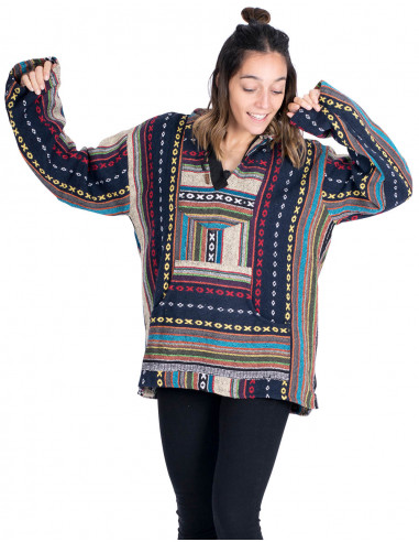 Handmade ethnic cotton unisex boho sweatshirt |...