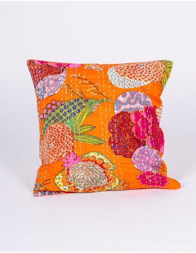 cojin-decoracion-india-textil-artesanal-naranja
