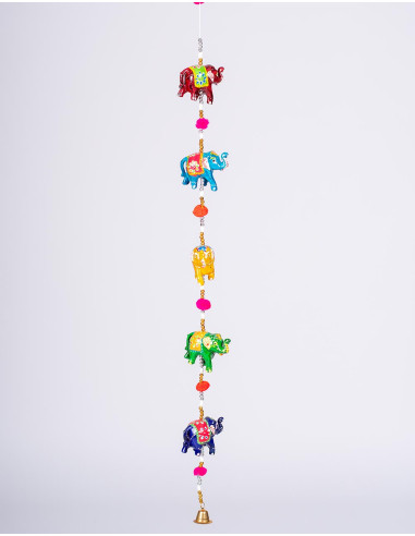 decoracion-etnica-india-colgante-elefantes-artesanal