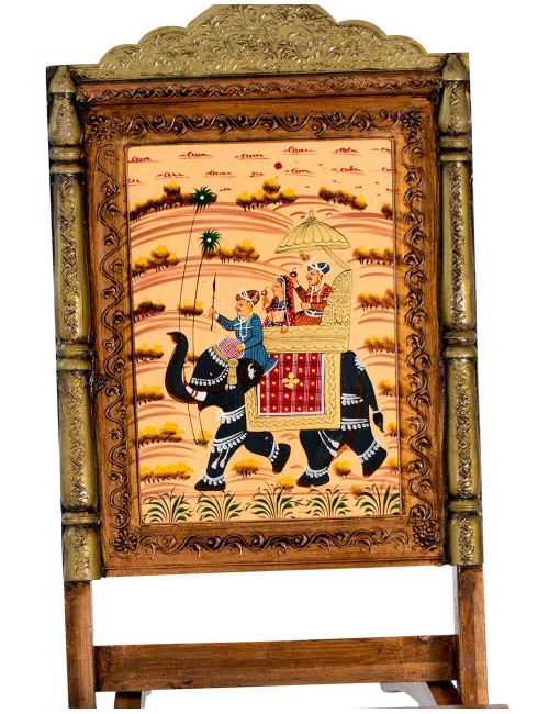 silla-india-rajasthan-jaipur-pintada-a-mano