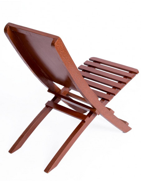 Indian handcrafted folding wooden chair